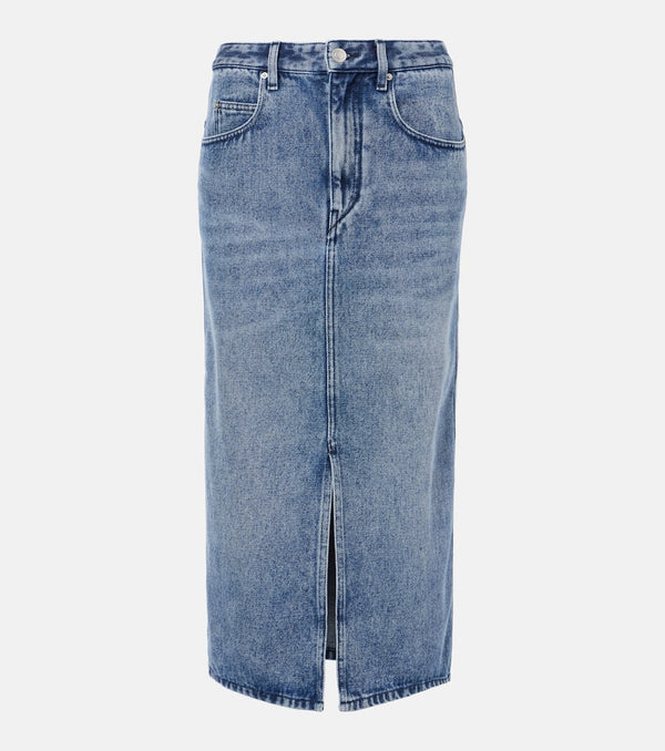 Marant Etoile Tilauriagz denim midi skirt