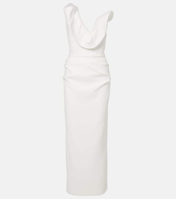 Maticevski Requiem strapless crêpe gown