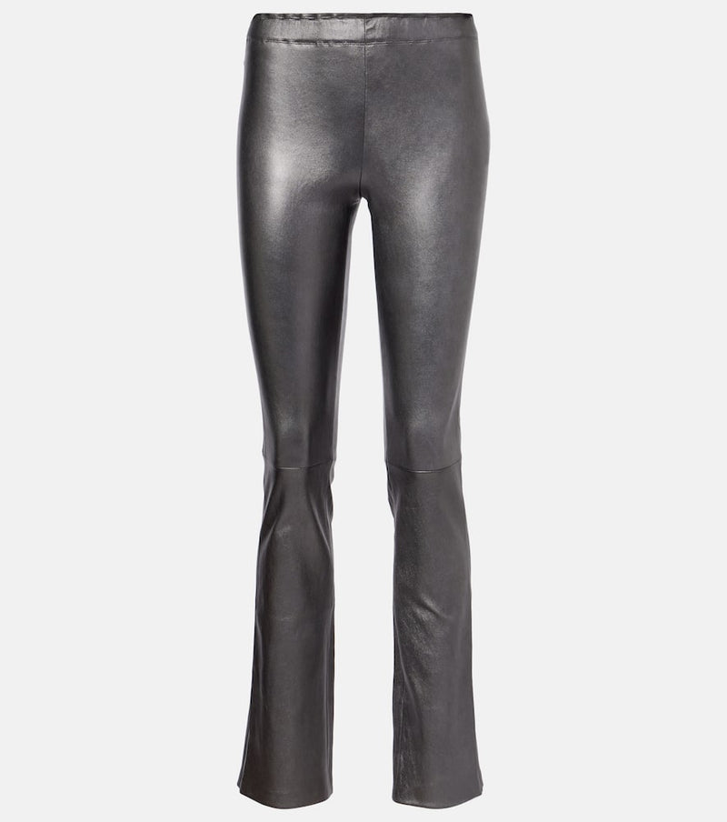 Stouls Cherilyn leather flared pants