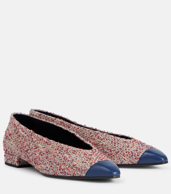 Loro Piana Rebecca tweed ballet flats