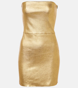 Stouls Amina metallic leather minidress