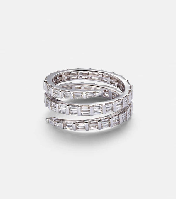 Anita Ko Three Row 18kt white gold ring with diamonds