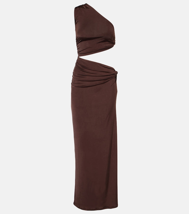 Jade Swim Yana cutout one-shoulder maxi dress