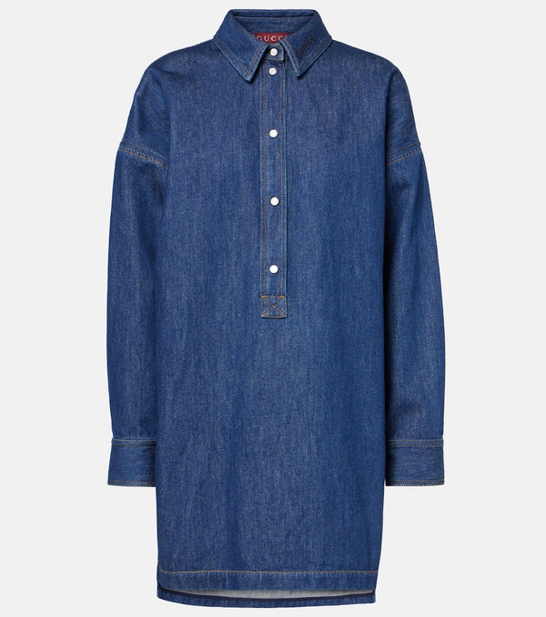 Gucci Oversized denim blouse