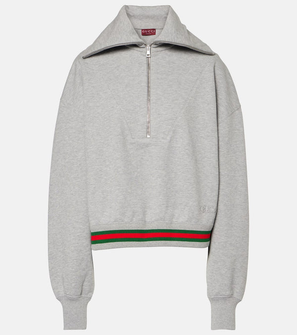 Gucci Web cotton jersey sweatshirt