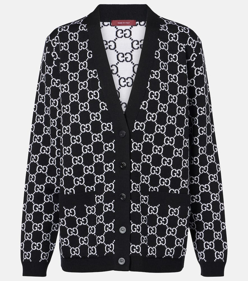 Gucci GG wool-blend jacquard cardigan