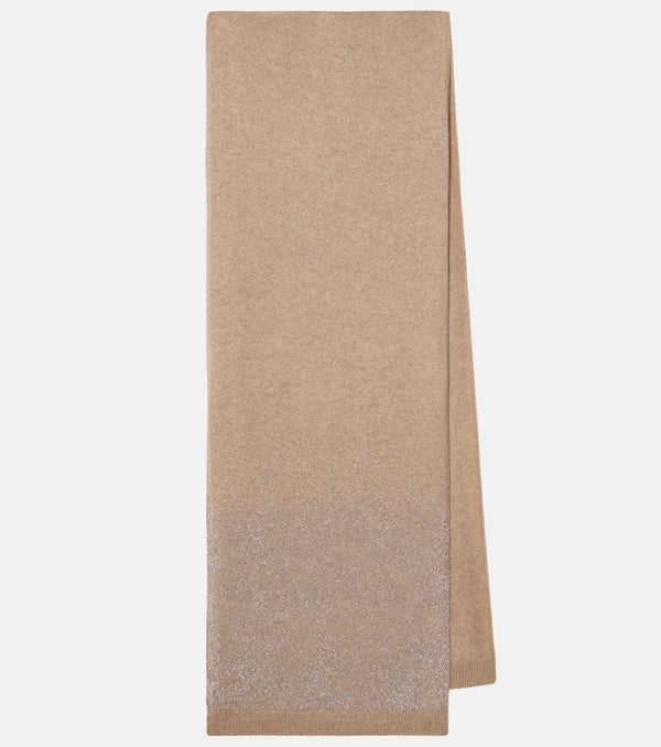 Max Mara Bari rhimestone-embellished cashmere scarf