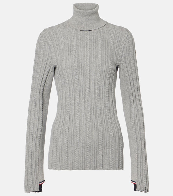 Moncler Grenoble Cable-knit wool-blend sweater