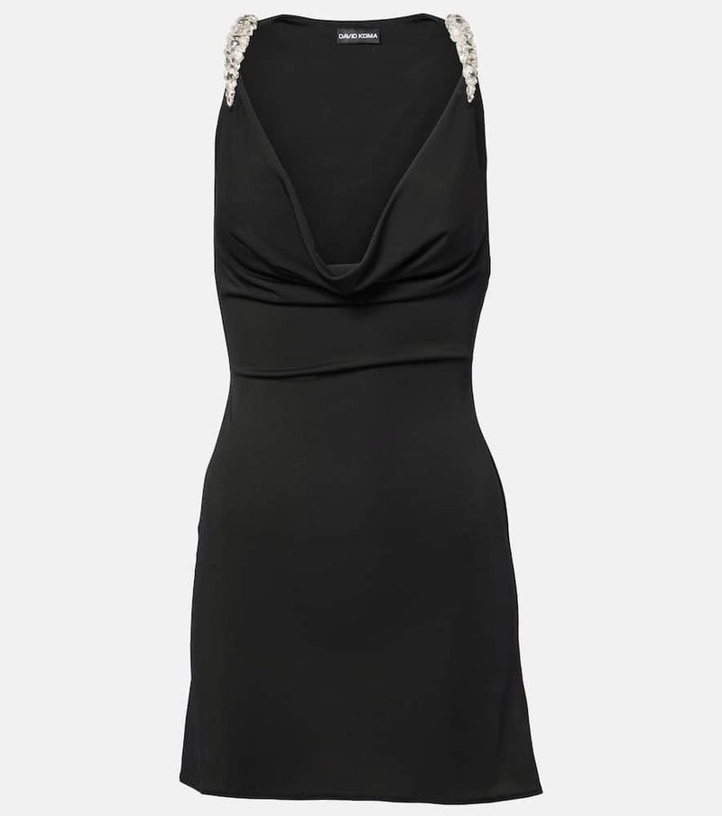 David Koma Crystal-embellished minidress