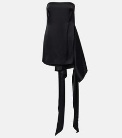 David Koma Tie-detail satin minidress