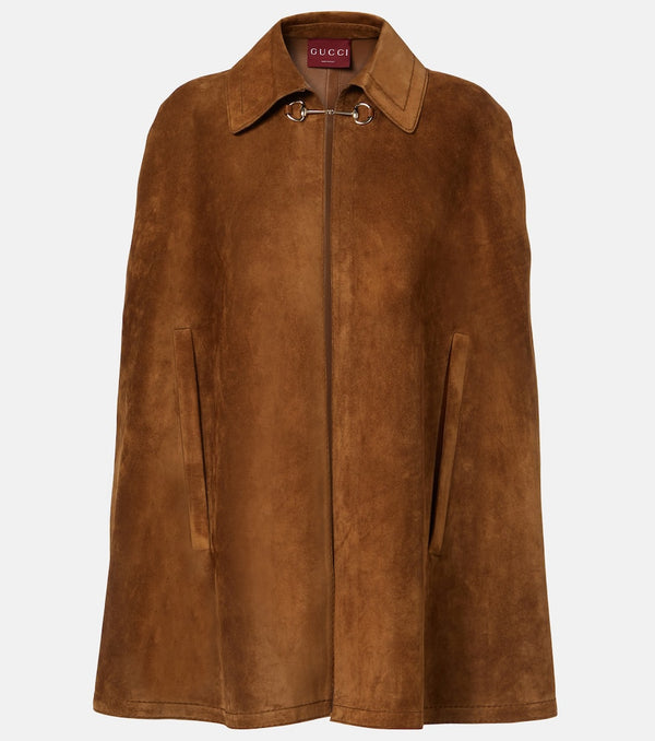 Gucci Horsebit suede cape