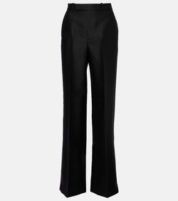 Gucci Wool and silk gabardine straight pants