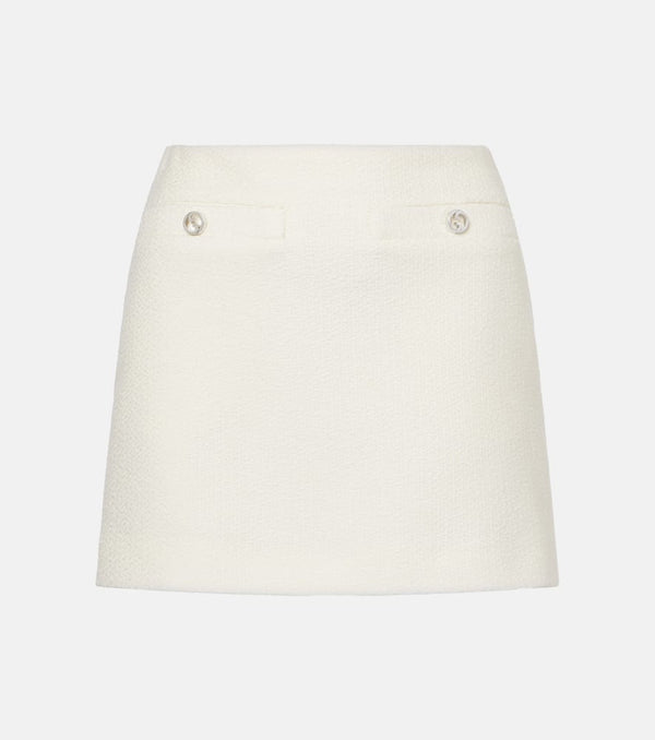 Gucci Interlocking G wool-blend bouclé miniskirt