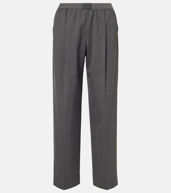 Miu Miu Virgin wool straight pants