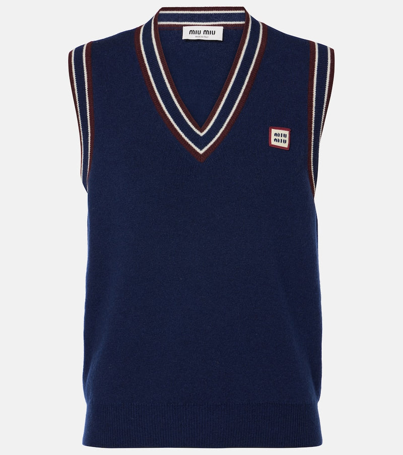 Miu Miu Wool and cashmere sweater vest