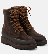 Le Monde Beryl Dolomite suede lace-up boots