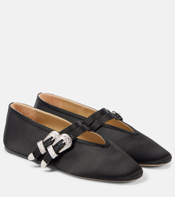 Le Monde Béryl Claudia satin Mary Jane flats