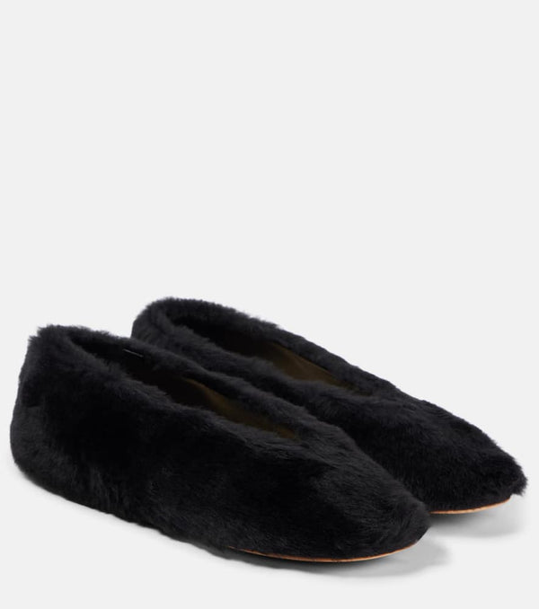 Le Monde Béryl Luna shearling Mary Jane flats