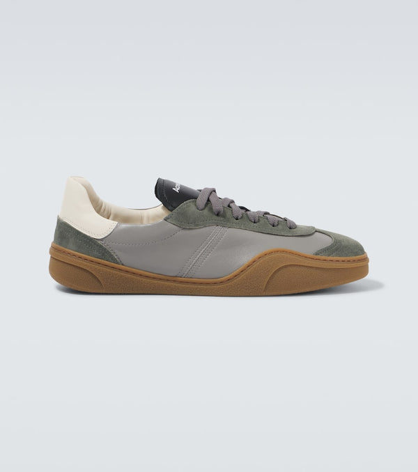 Acne Studios Bars M suede and leather sneakers