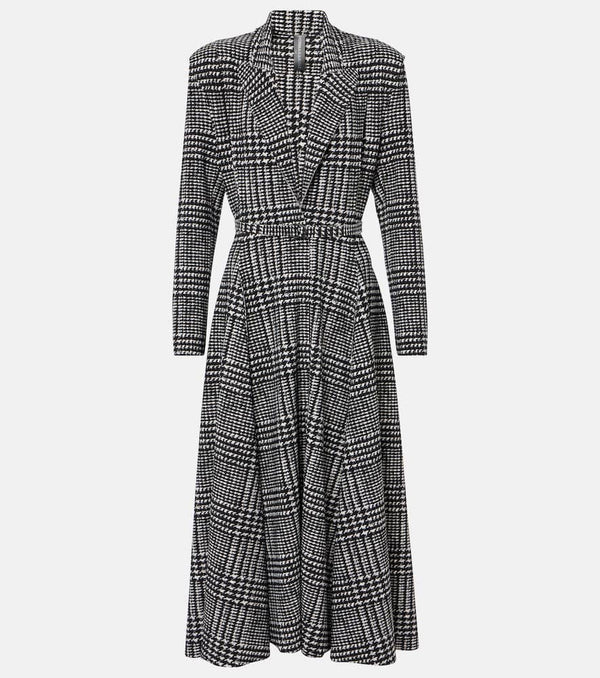 Norma Kamali Belted jersey midi dress