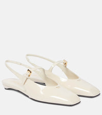 Prada Patent leather slingback flats