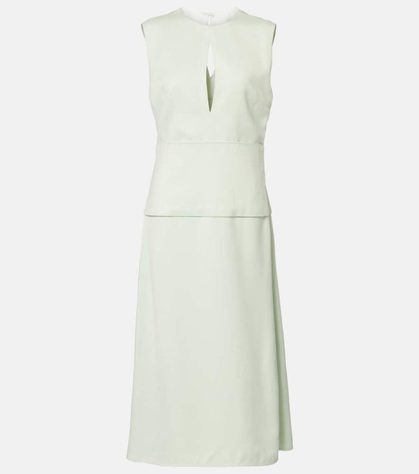 Jil Sander Cutout satin midi dress