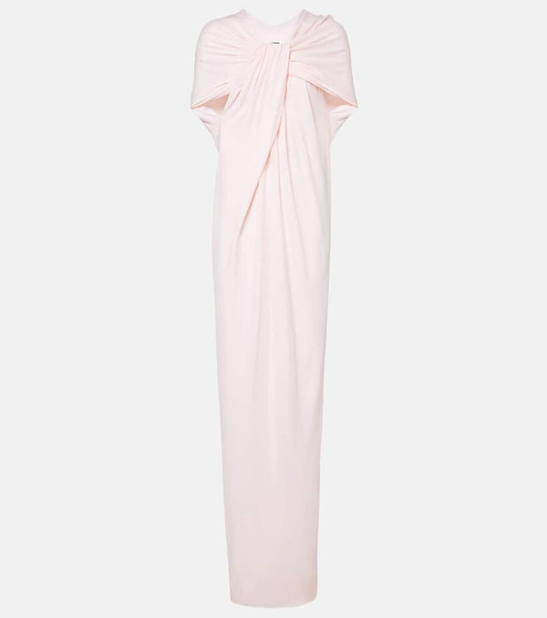 Jil Sander Draped crêpe jersey gown