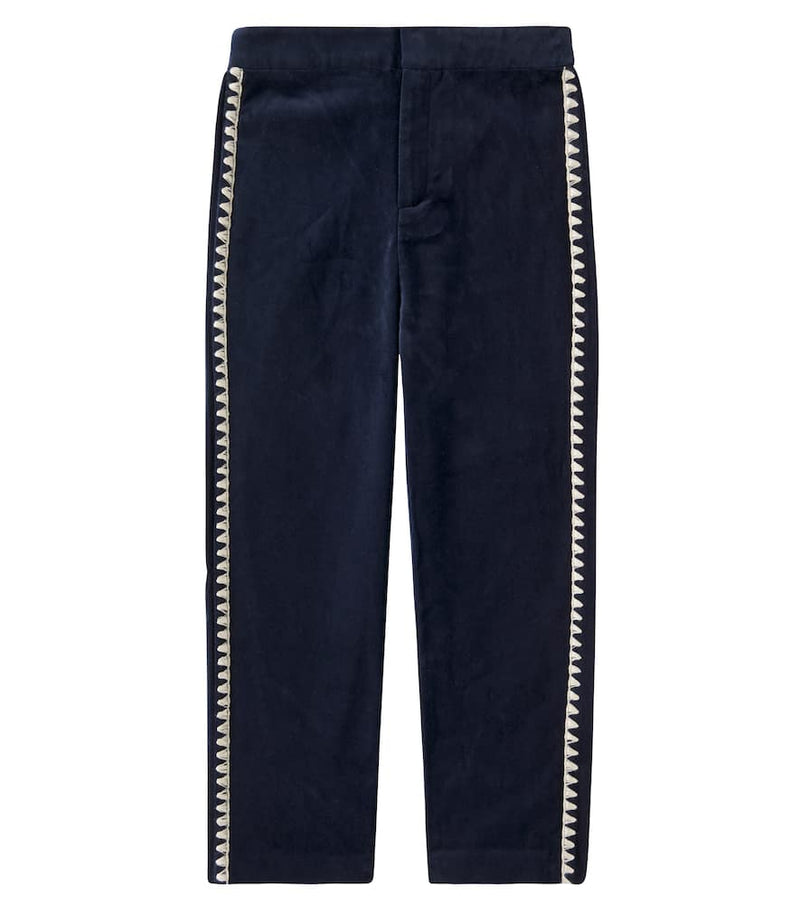 Konges Slojd Rocky cotton velvet straight pants