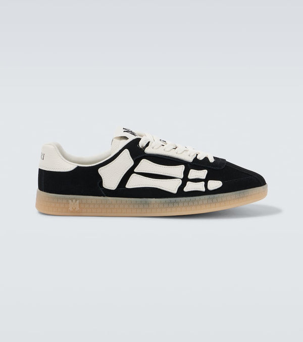 Amiri Pacific Bones appliqué suede sneakers