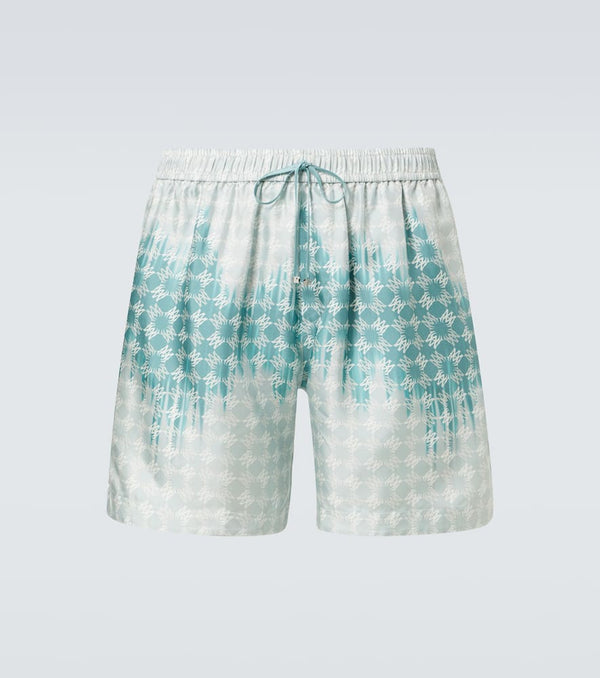 Amiri MA Quad printed silk shorts