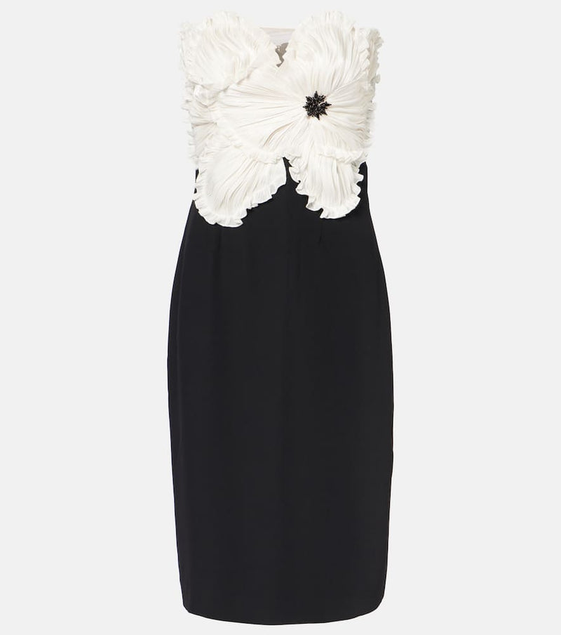 Costarellos Callula floral-applique embellished minidress