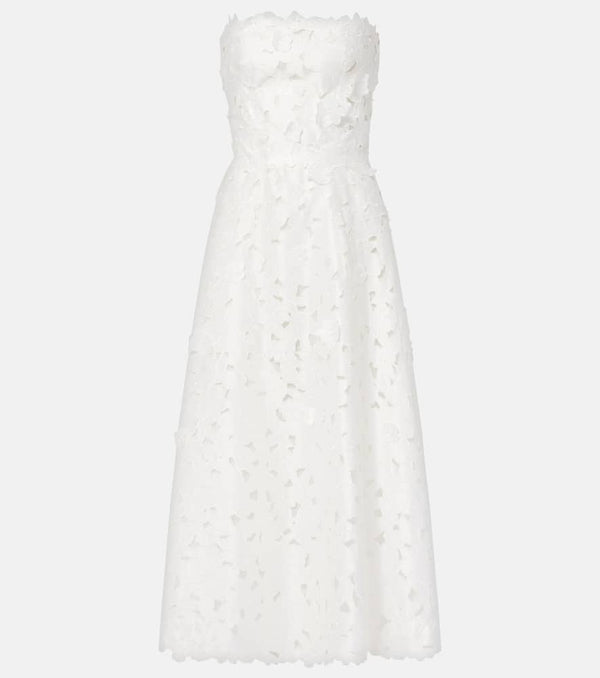 Costarellos Norina satin lace cocktail dress