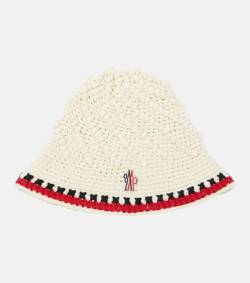 Moncler Grenoble Logo wool-blend beanie