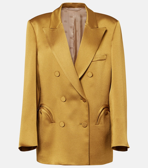 Blazé Milano Novalis double-breasted satin blazer