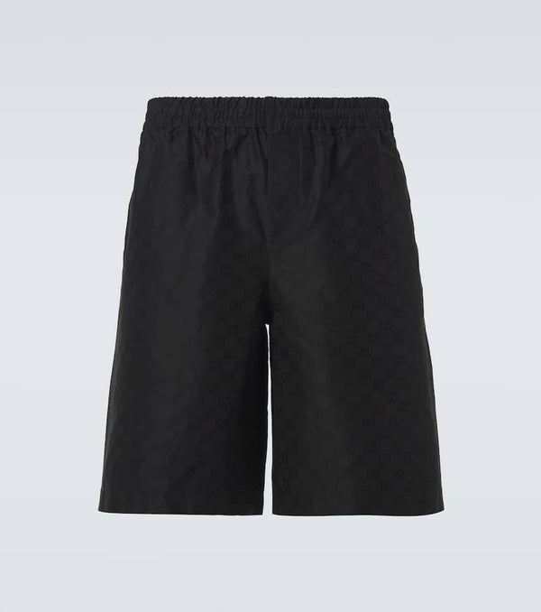 Gucci GG cotton and silk faille shorts