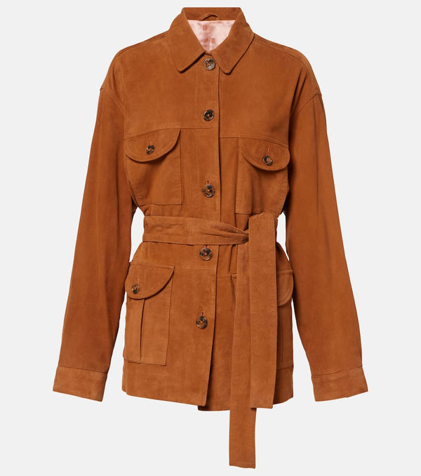 Blazé Milano Viva Sahariana belted suede jacket