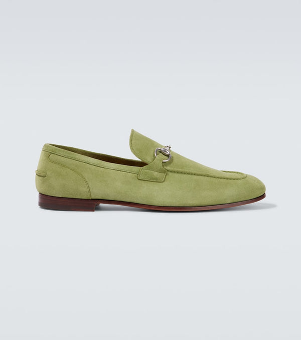 Gucci Jordaan Horsebit suede loafers