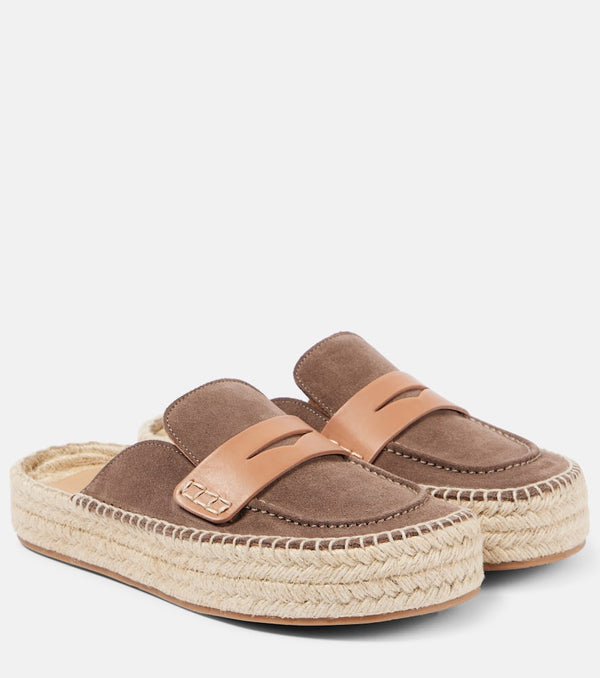 JW Anderson Suede espadrille loafers