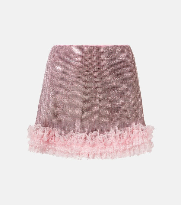 Self-Portrait x Christopher Kane embellished miniskirt