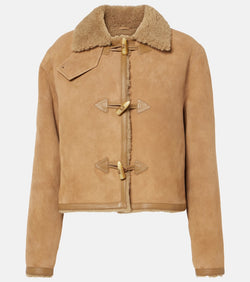 Nili Lotan Benoite shearling-lined suede jacket