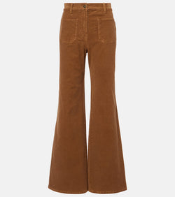 Nili Lotan Florence high-rise corduroy flared pants