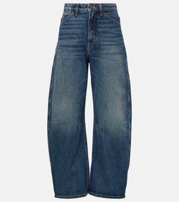 Nili Lotan Otis high-rise barrel-leg jeans