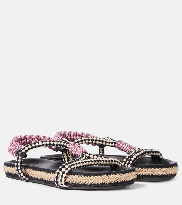 Isabel Marant Waltee leather espadrille sandals