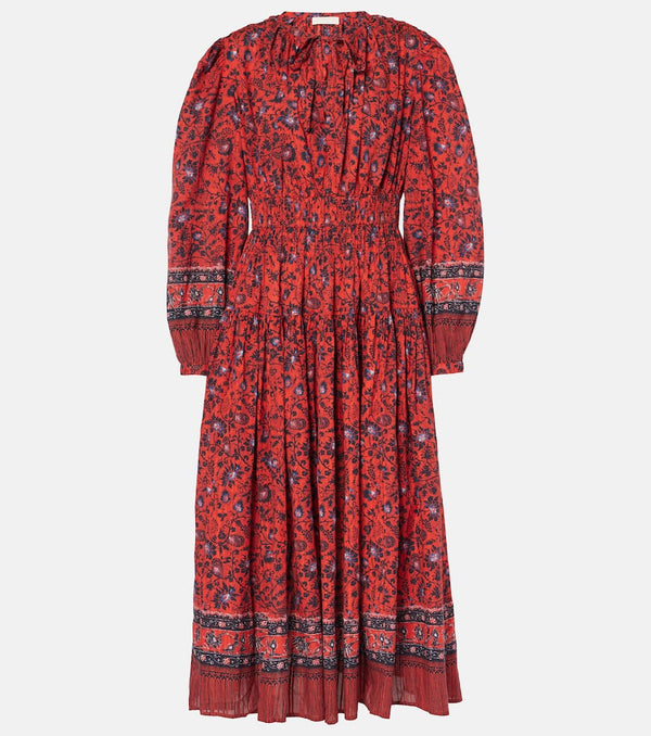 Ulla Johnson Mona floral cotton-blend midi dress