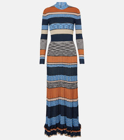 Ulla Johnson Evangeline striped lamé maxi dress