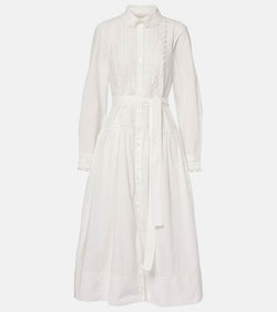 Ulla Johnson Belted cotton shirt midi dress