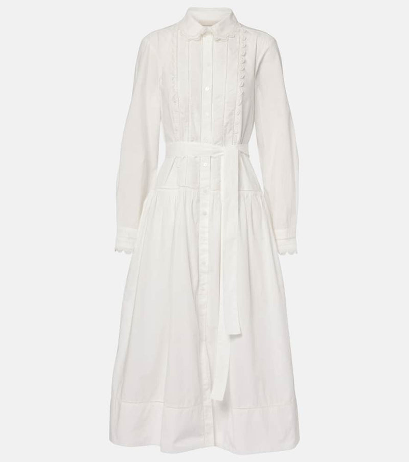 Ulla Johnson Belted cotton shirt midi dress