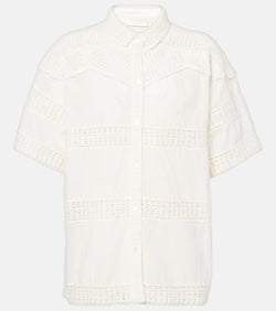 Ulla Johnson Amal paneled cotton crochet shirt