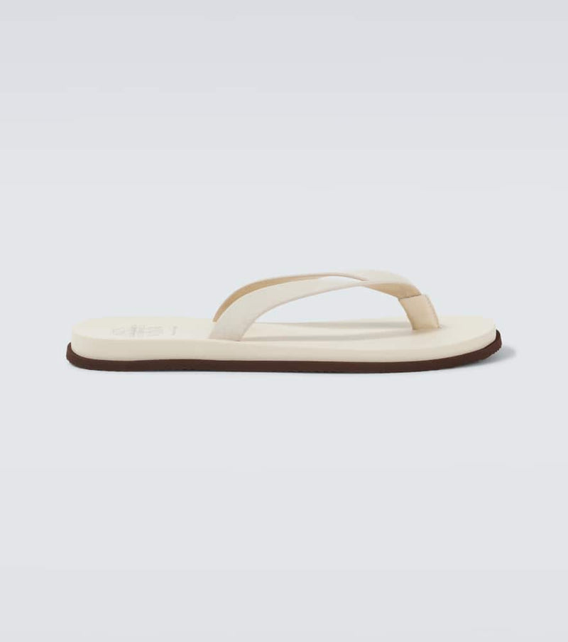 Brunello Cucinelli Leather thong sandals