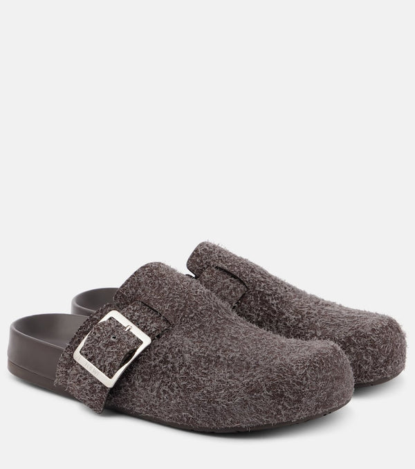 Loewe Ease suede mules